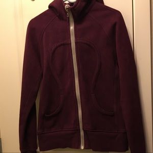 Lululemon Athletica Wine/Burgundy Scuba Hoodie
